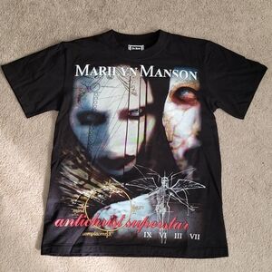 Marilyn Manson Black Graphic T-Shirt